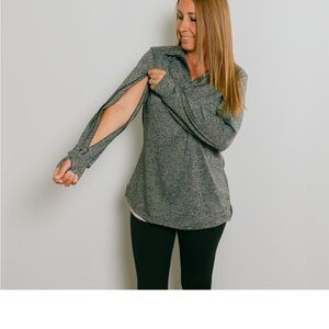 Heather Gray Women's quarter zip